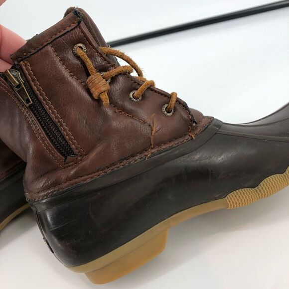 SPERRY Saltwater Duck Boots Dark Brown - Picture 9 of 10